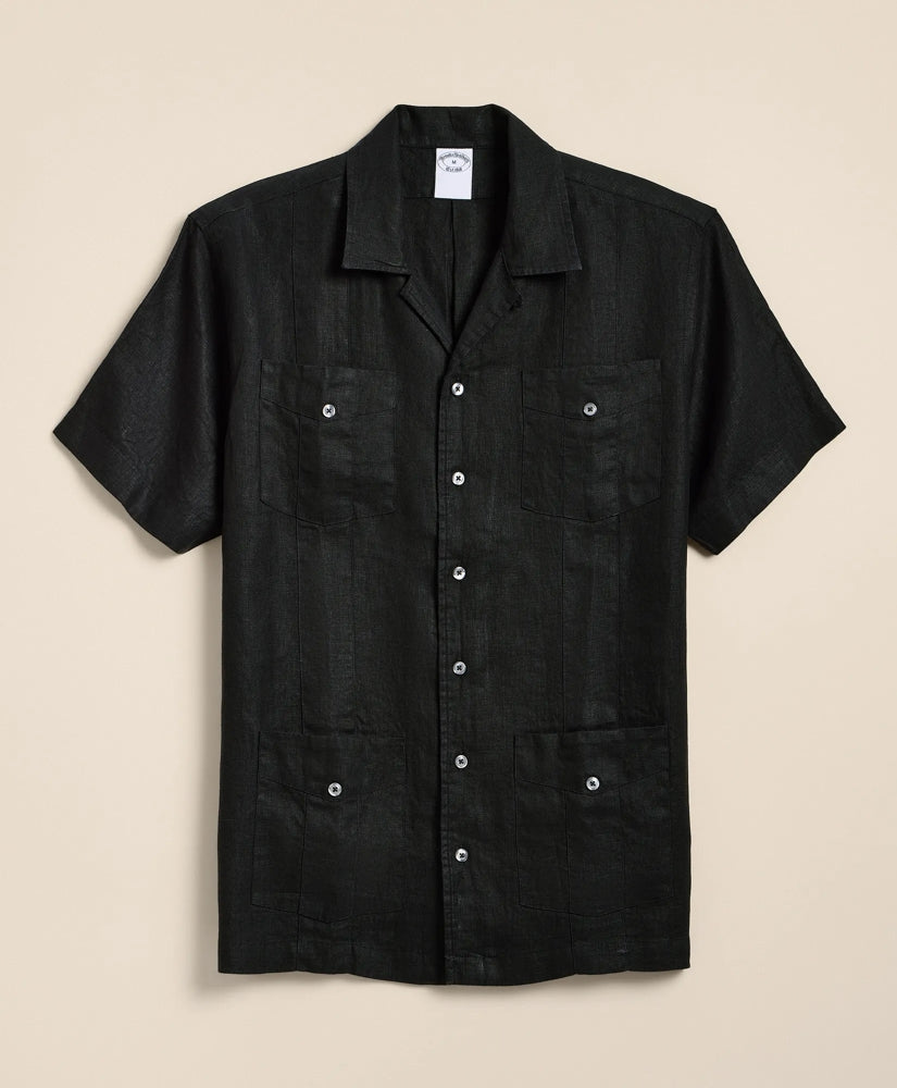 Irish Linen Short Sleeve Guayabera Shirt