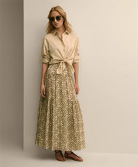Mosaic Motif A-Line Skirt