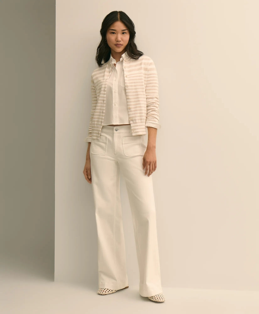 Patch-Pocket Flare Jeans