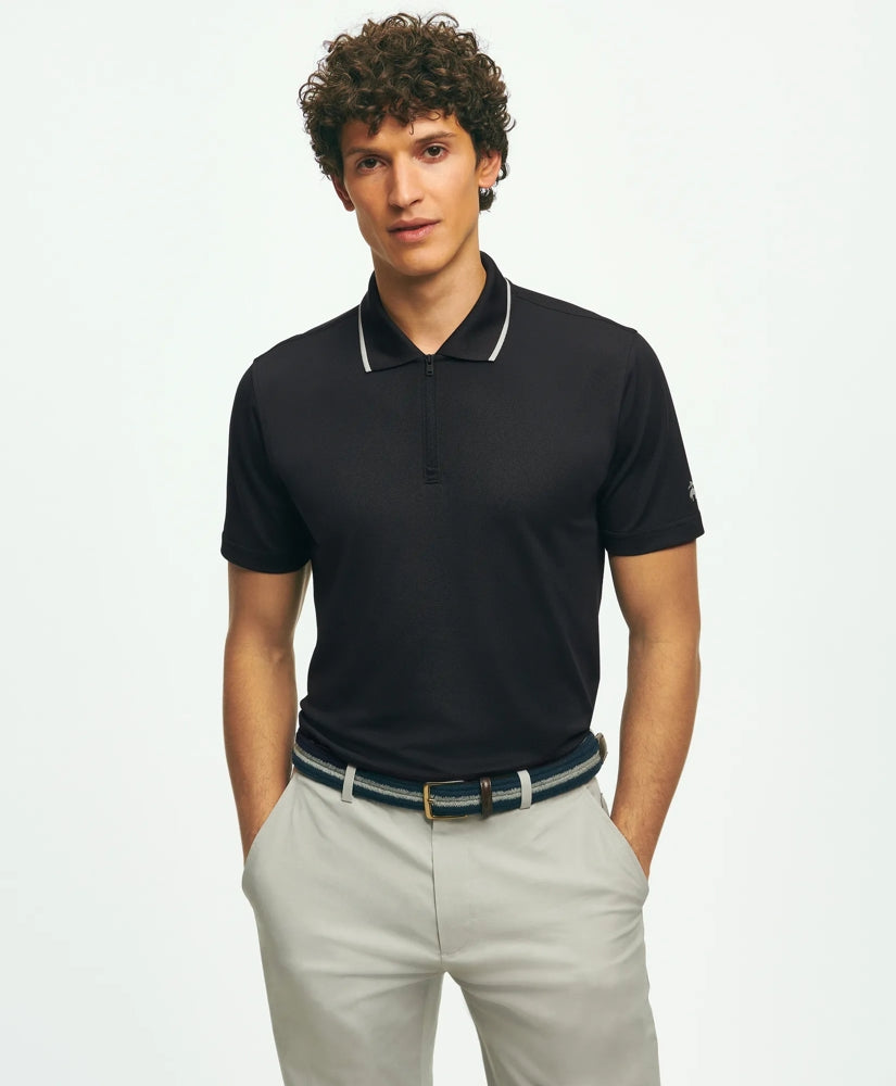 Performance Series Quarter-Zip Pique Polo Shirt