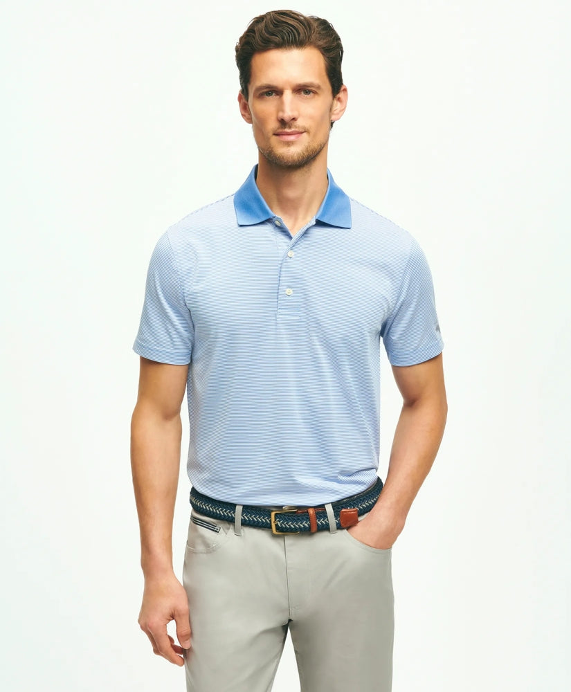 Performance Series Micro Stripe Jersey Polo Shirt