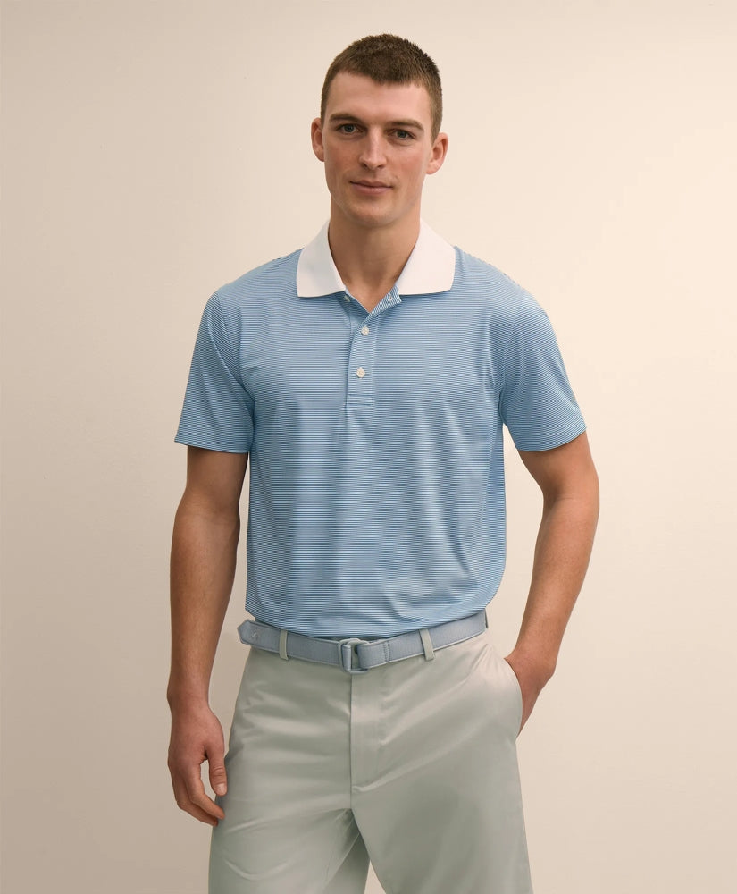 Performance Series Micro Stripe Jersey Polo Shirt