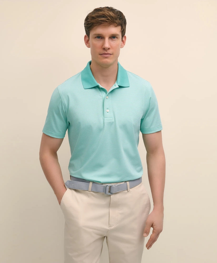 Performance Series Micro Stripe Jersey Polo Shirt