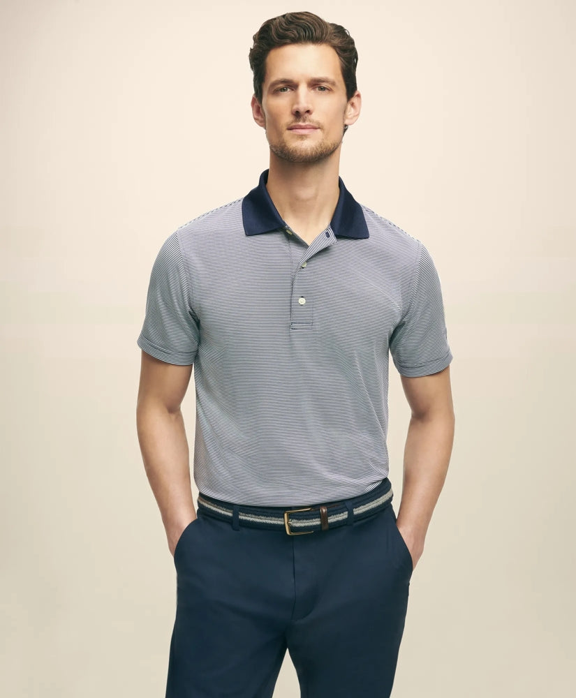 Performance Series Micro Stripe Jersey Polo Shirt