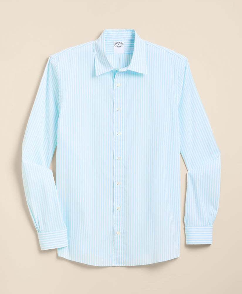 Performance Series Stretch Spread Collar, Striped Sport Shirt