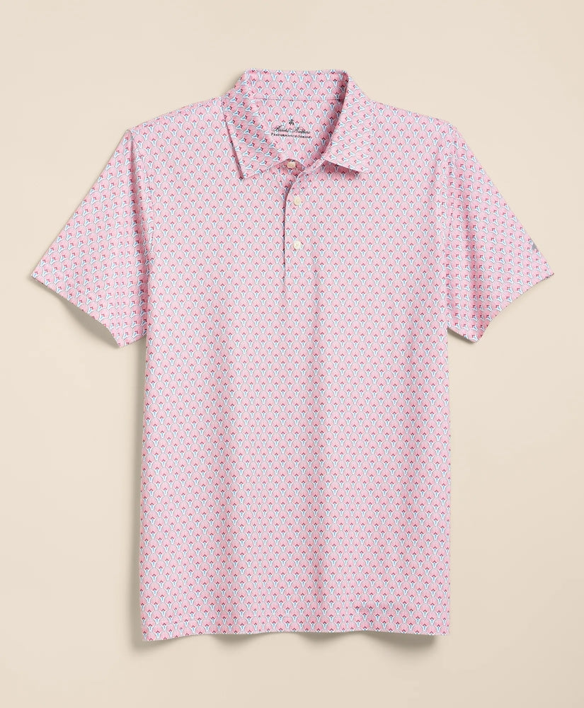 Performance Series Vintage Scallop Motif Polo Shirt