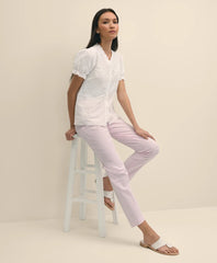 Seersucker Slim Fit Pants