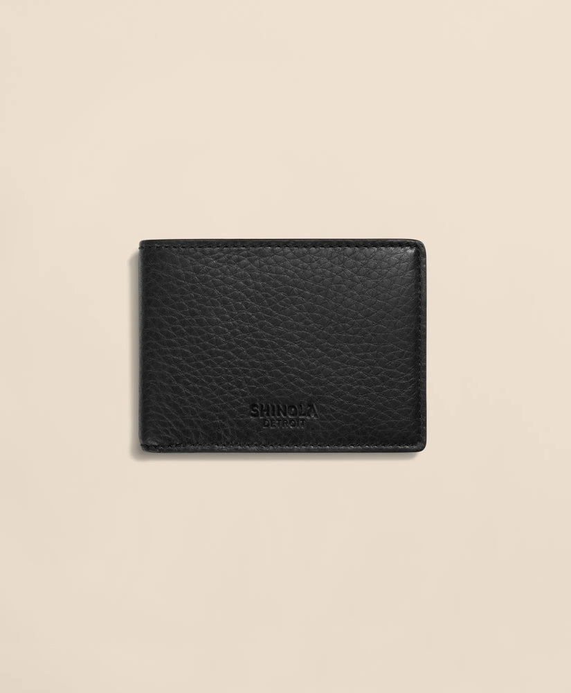 Shinola Leather Bi-Fold Wallet