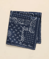 Silk Bandana Print Pocket Square