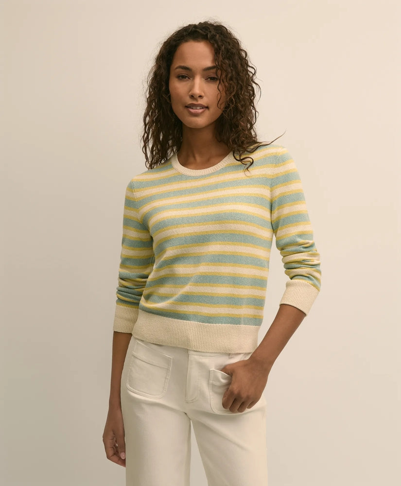 Silk Blend Relaxed Stripe Sweater