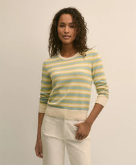 Silk Blend Relaxed Stripe Sweater