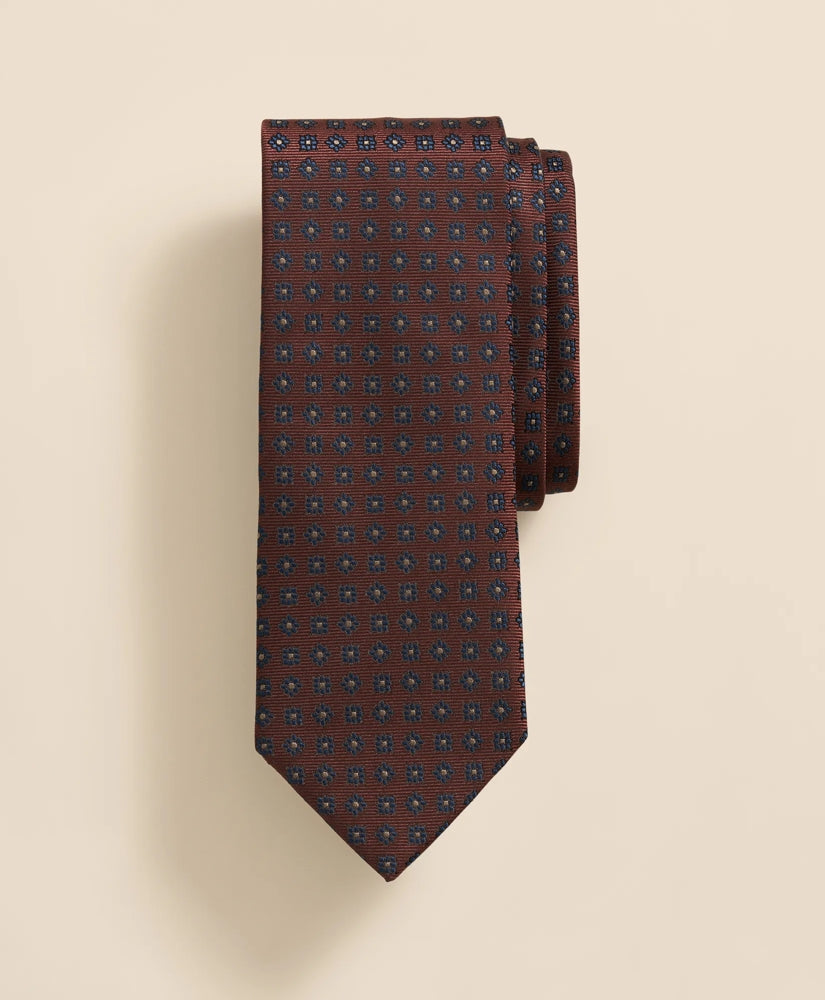 Silk Dot Flower Tie