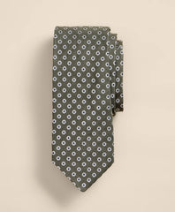 Silk Flower Foulard Tie