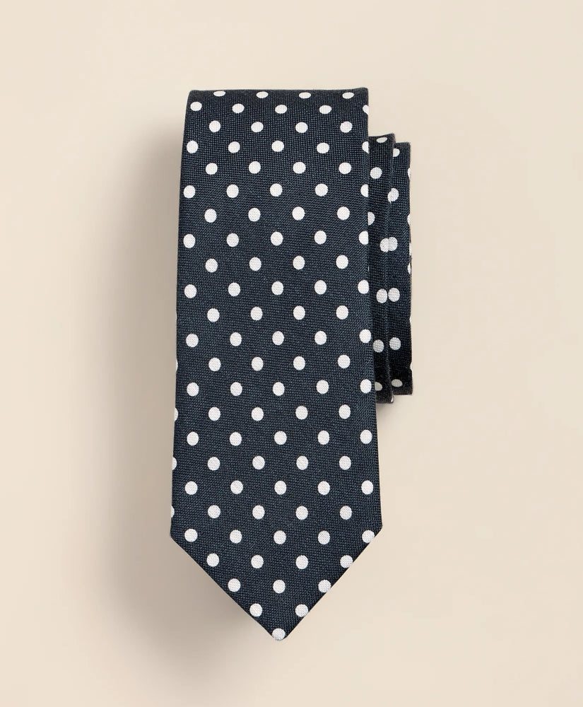 Linen-Silk Dot Tie