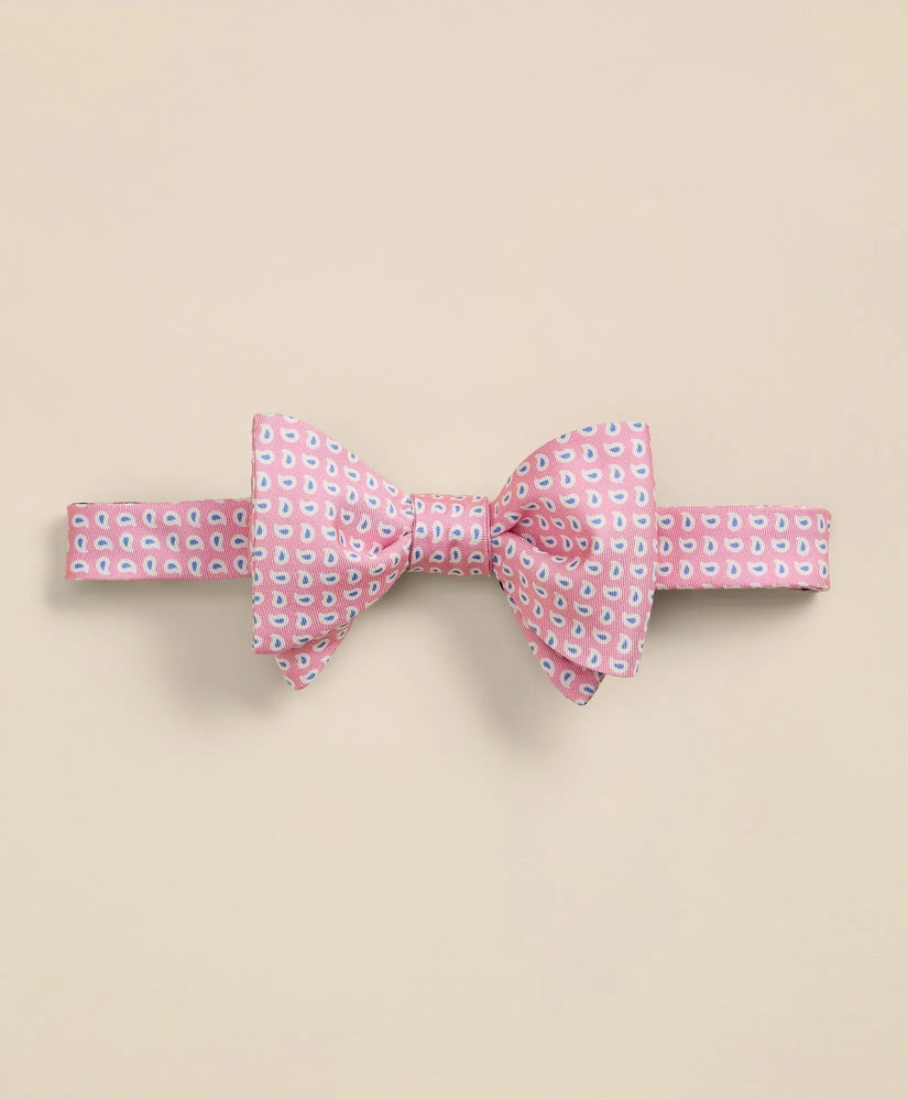 Silk Mini Paisley Bow Tie