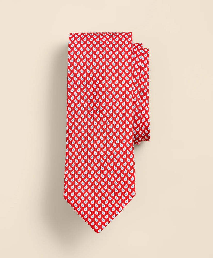 Silk Pine Foulard Tie