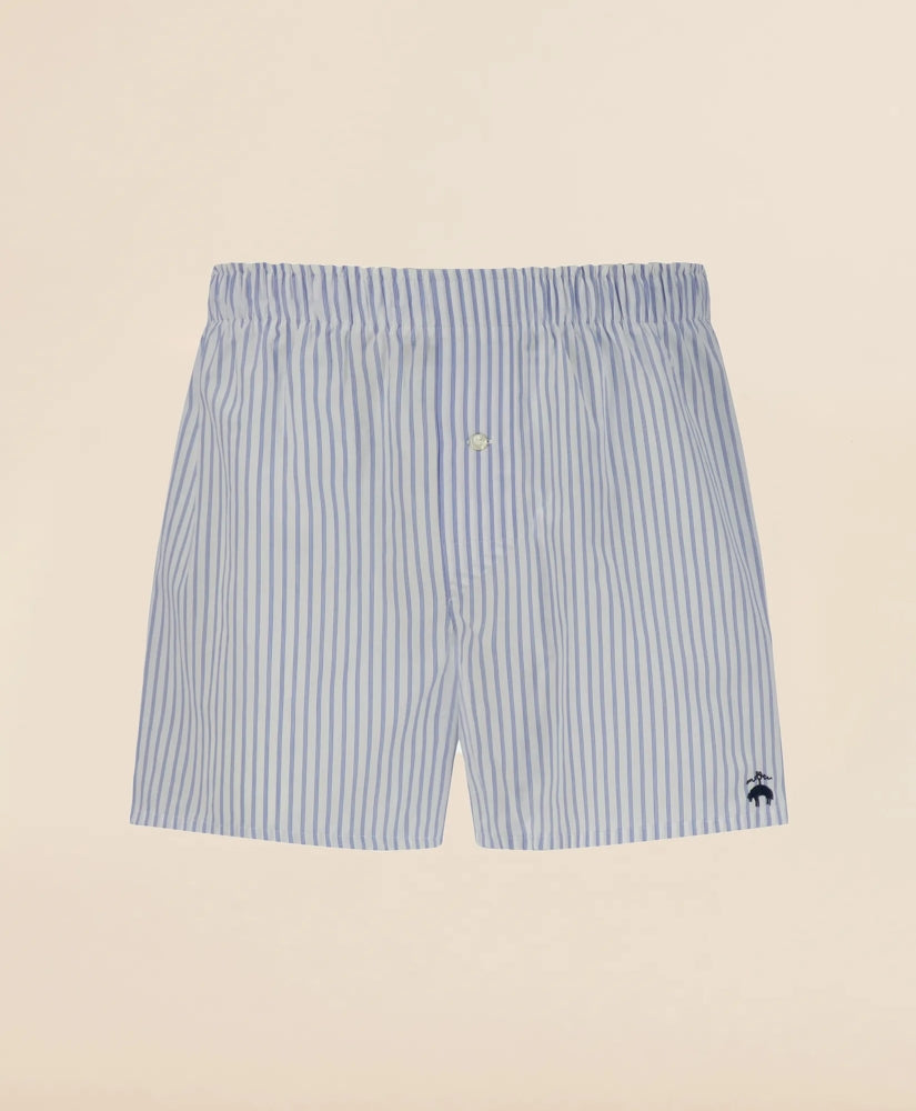 Slim Fit Cotton Broadcloth Striped Boxers