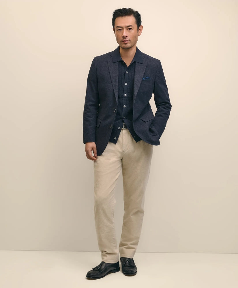 Slim Fit Cotton Wide-Wale Corduroy Pants