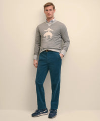 Slim Fit Cotton Wide-Wale Corduroy Pants