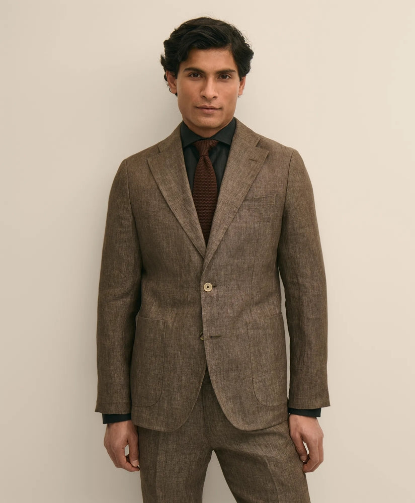 Slim Fit Linen Suit Jacket
