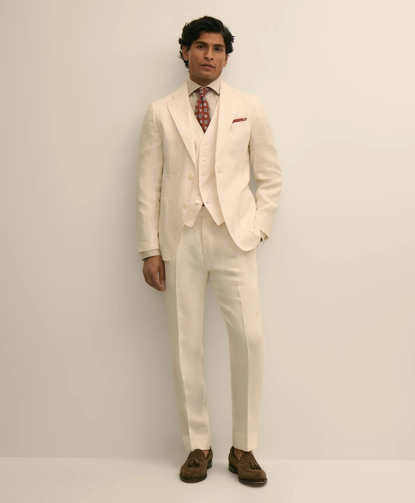Slim Fit Linen Suit Pants