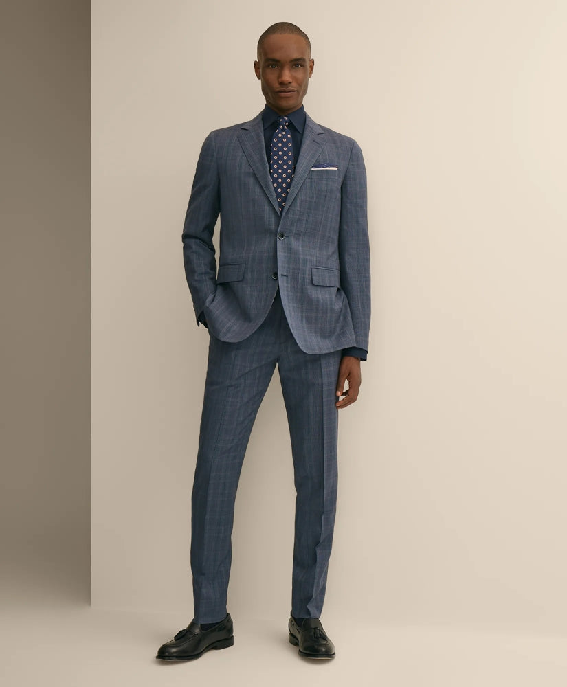 Slim Fit Wool Check 1818 Suit