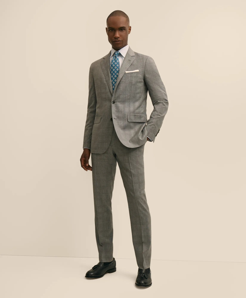 Slim Fit Wool Check 1818 Suit