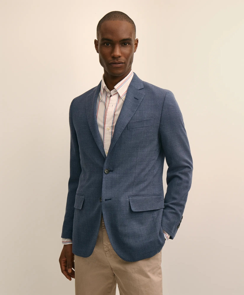 Slim Fit Wool Hopsack Sport Coat