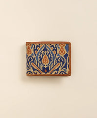 Smathers & Branson Needlepoint Ikat Pattern Wallet