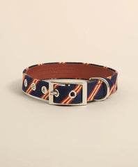 Smathers & Branson Needlepoint Rep Stripe Dog Collar