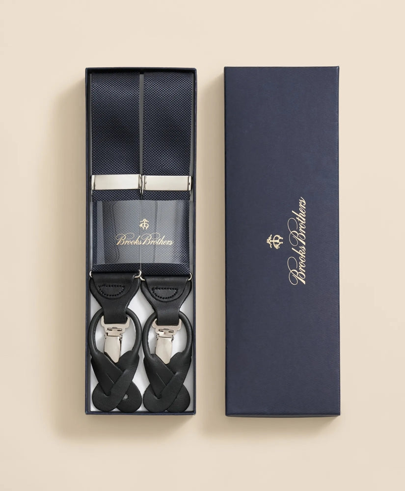 Solid Pique Suspenders