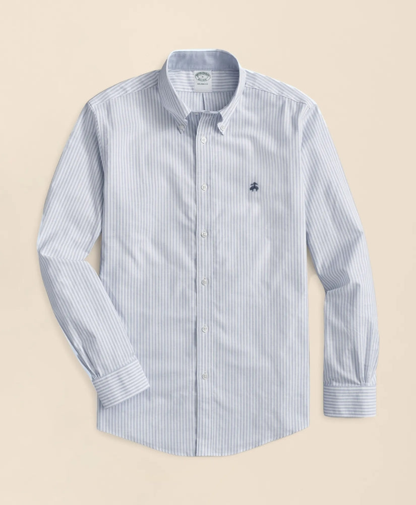 Stretch Non-Iron Oxford Button-Down Collar, Bengal Stripe Sport Shirt