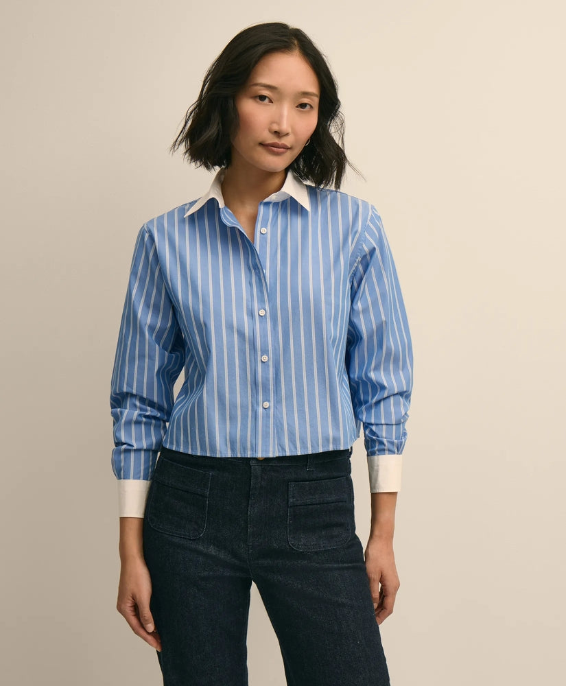 The Cropped Striped Shirt