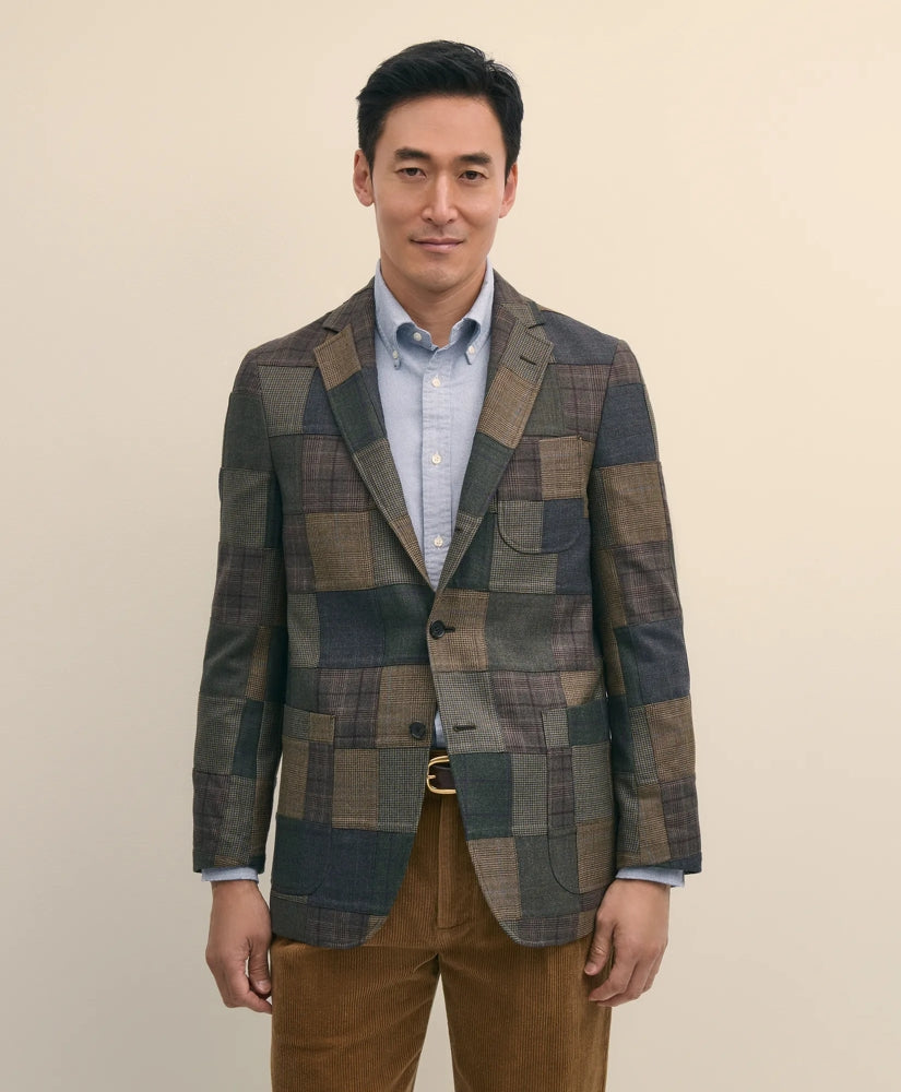 The No. 1 Sack Sport Coat in Patchwork Wool