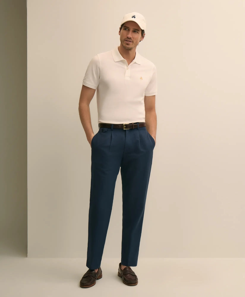 The Pleated Linen-Cotton Pants