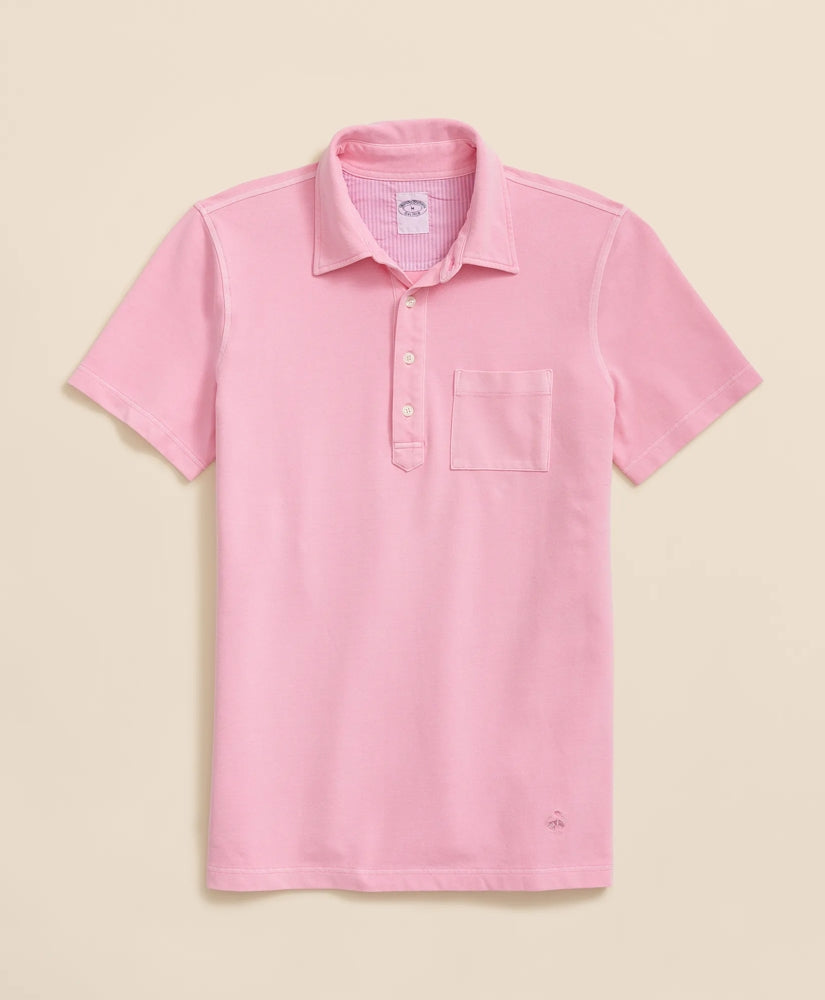 The Vintage Short-Sleeve Garment Dyed Polo Shirt