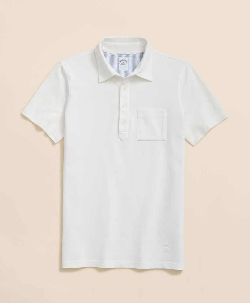 The Vintage Short-Sleeve Garment Dyed Polo Shirt