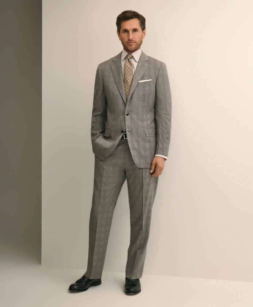 Traditional Fit Wool Check 1818 Suit