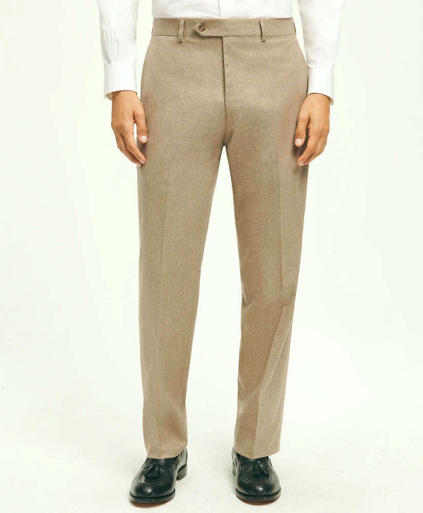 Traditional Fit Wool Flannel Dress Pants