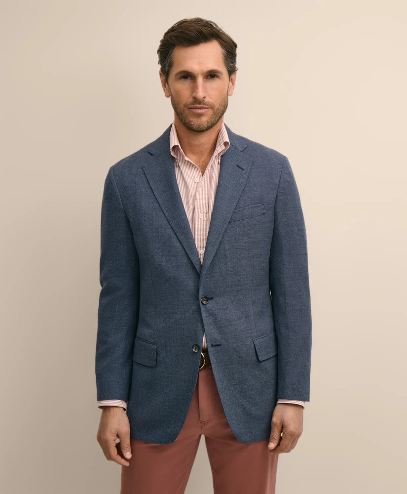 Traditional Fit Wool Hopsack Sport Coat