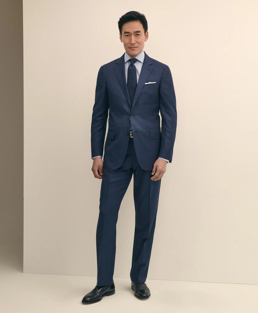 Traditional Fit Wool Pinstripe 1818 Suit