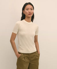 Ultimate Merino Wool Short-Sleeve Sweater Shell