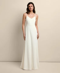 V-Neck Spaghetti Strap Gown