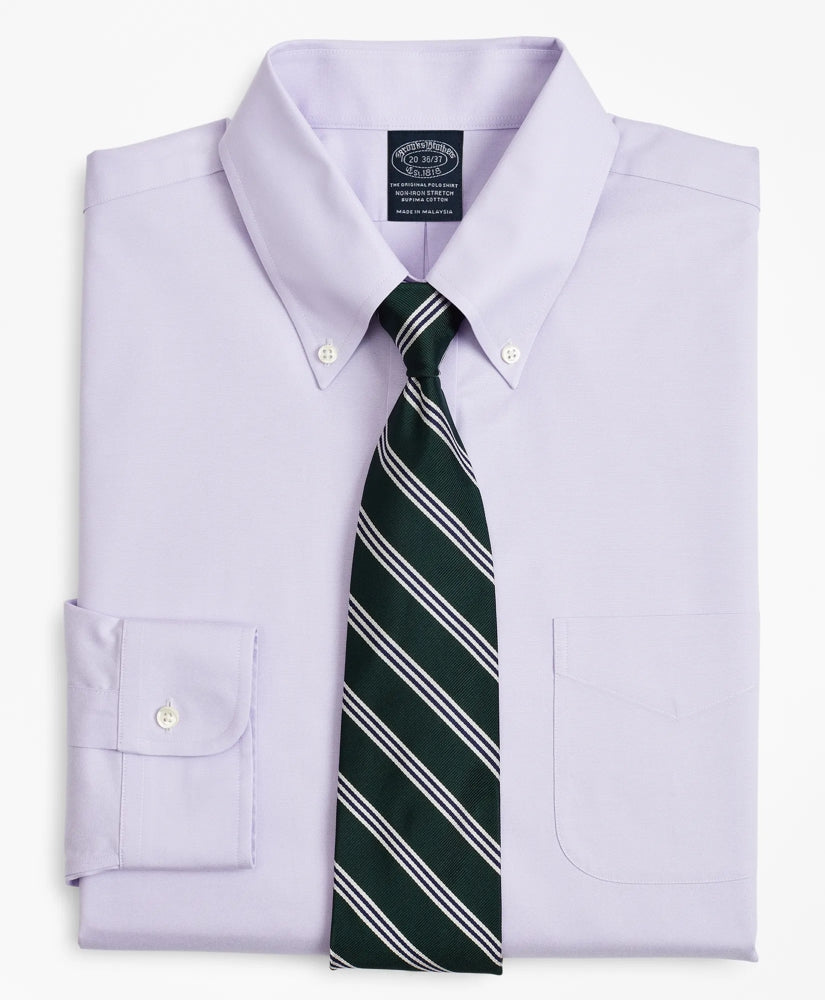 Big & Tall Stretch Dress Shirt, Non-Iron Pinpoint Button-Down Collar