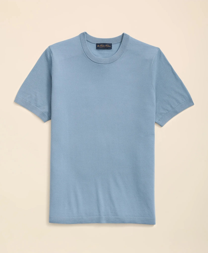 Lightweight Luxe All-Season Sweater, Short Sleeve Crewneck
