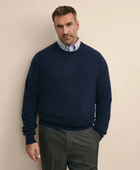 Big & Tall 3-Ply Cashmere Crewneck Sweater