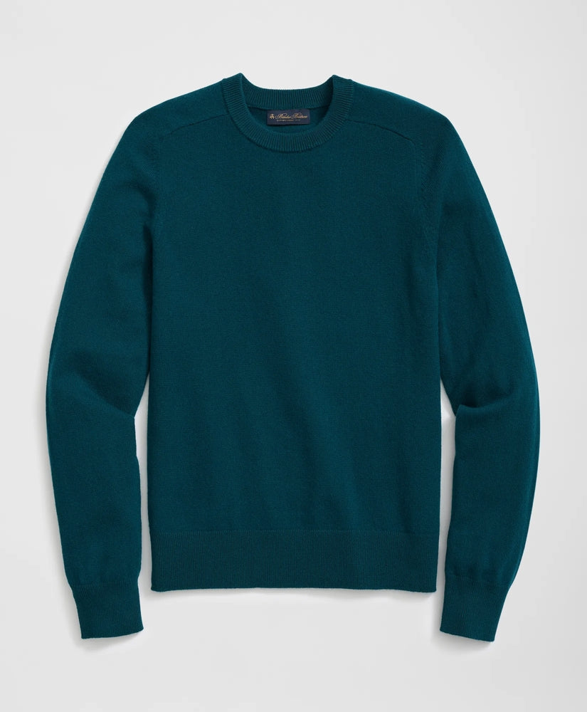 3-Ply Cashmere Crewneck Saddle Shoulder Sweater
