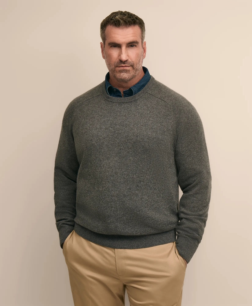 Big & Tall 3-Ply Cashmere Crewneck Sweater