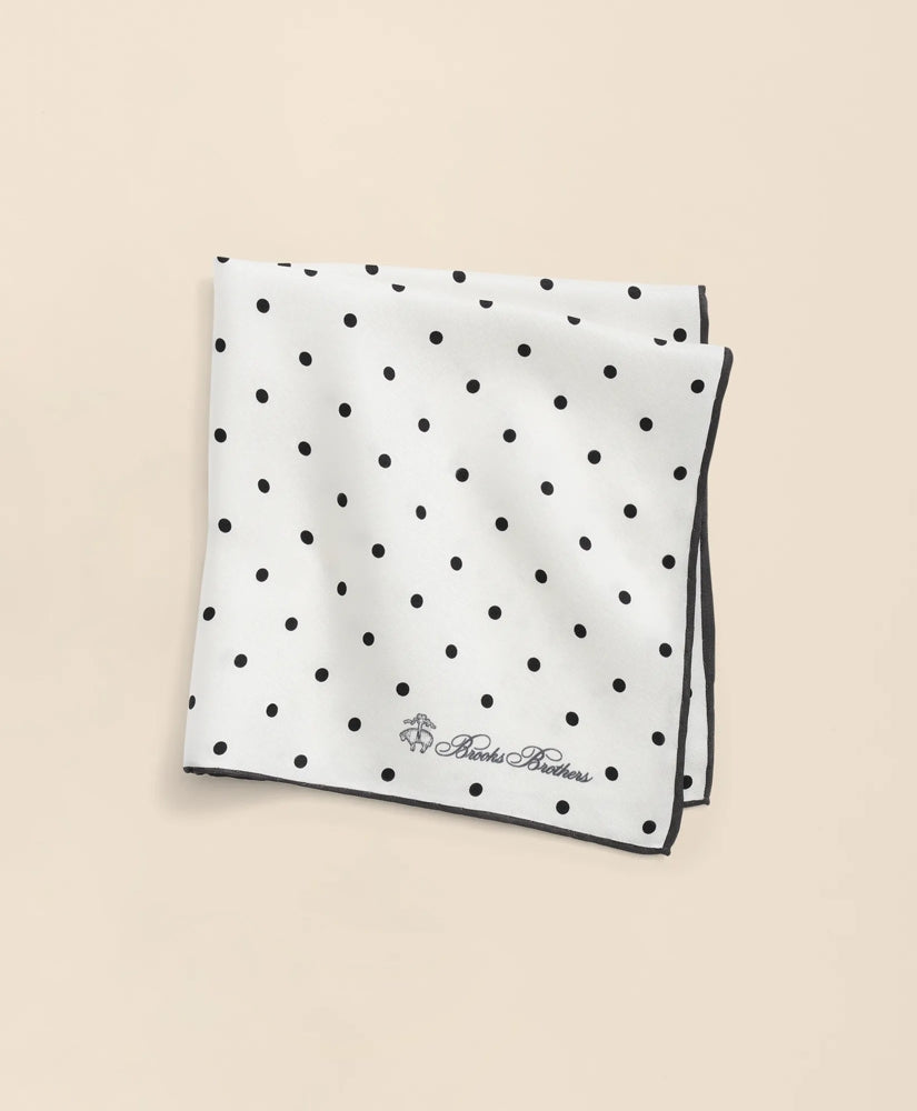 Small Dot Silk Pocket Square