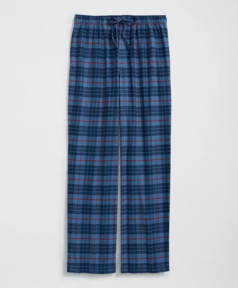 Cotton Flannel Plaid Lounge Pants